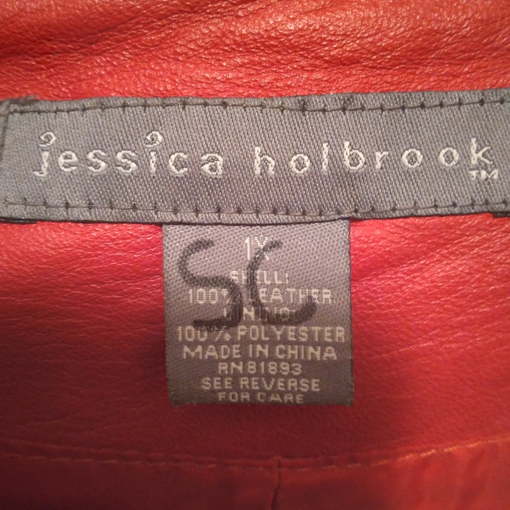 Red Leather jacket - Picture 4 of 4
